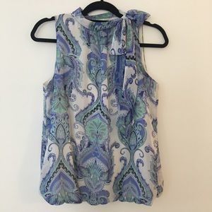 Liz Claiborne | tie neck sleeveless tank